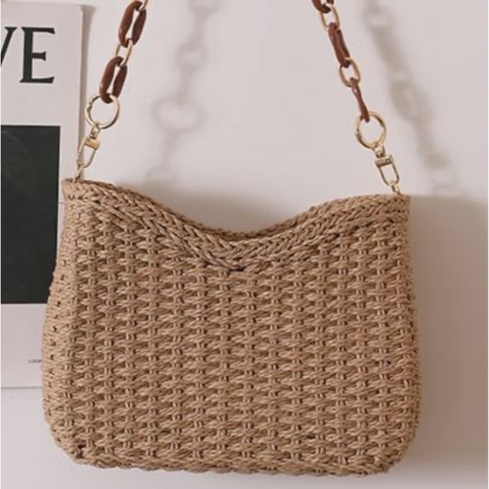 NEW STRAW SHOULDER & CROSSBODY BAG